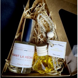 Coffret Diffuseur de Parfum pour Voiture et un Flacon Vaporisateur