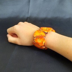 Bracelet "Manchette triangle" en ivoire végétal