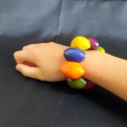 Bracelet "Olive" en ivoire végétal