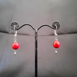Boucles d'oreilles collection "Dormeuses" en Ivoire végétal